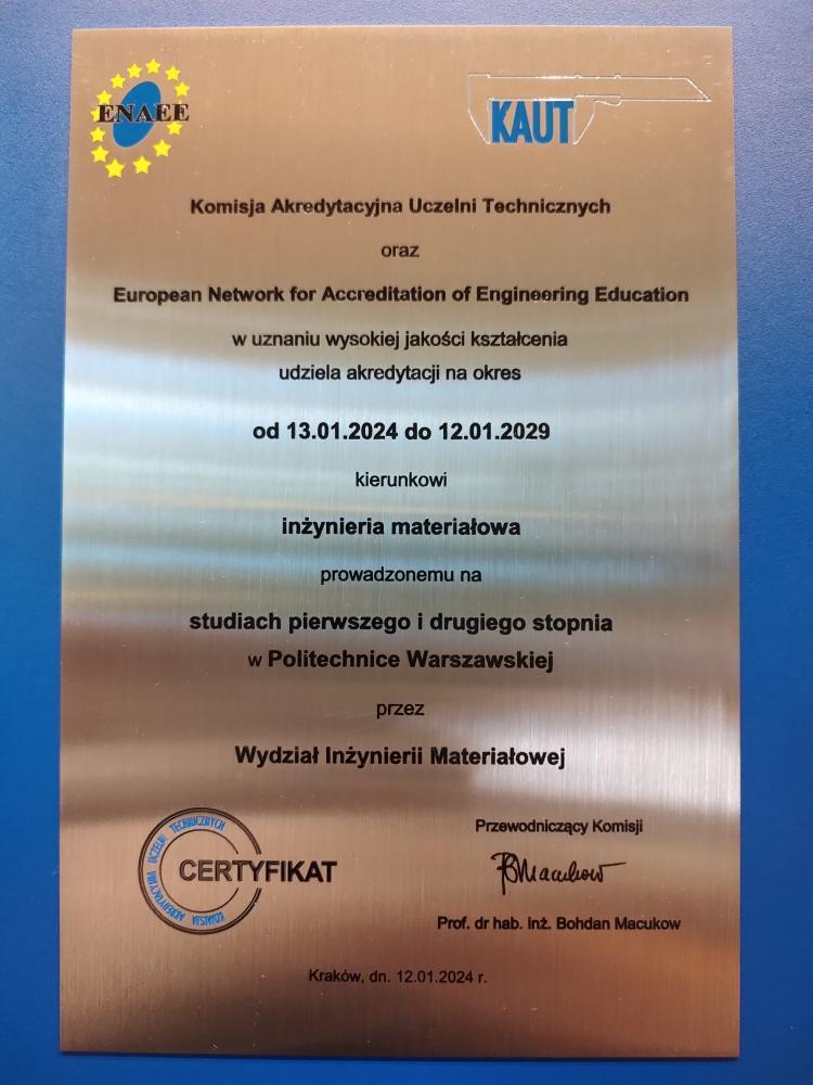 Certyfikat EUR-ACE Label